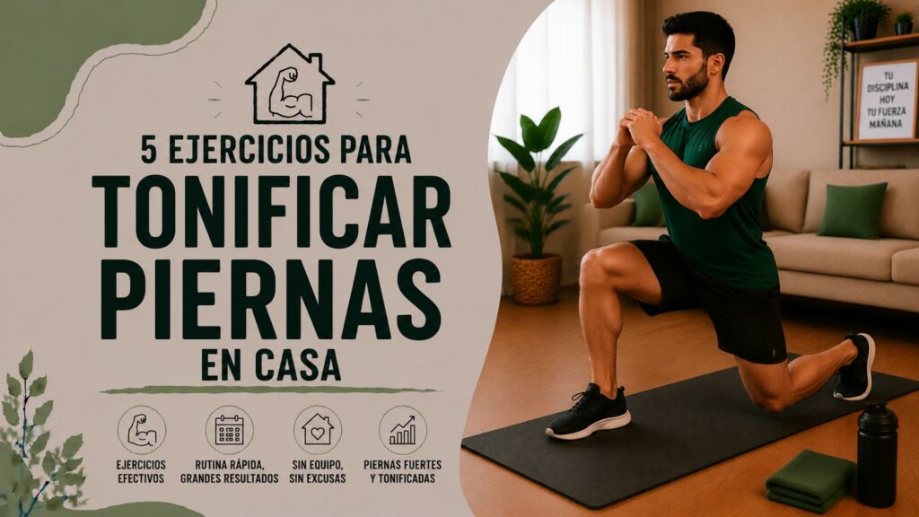 5 ejercicios para tonificar piernas en casa