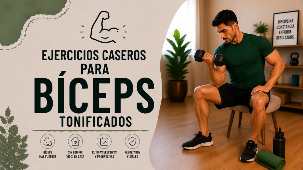 Ejercicios caseros para bíceps tonificados