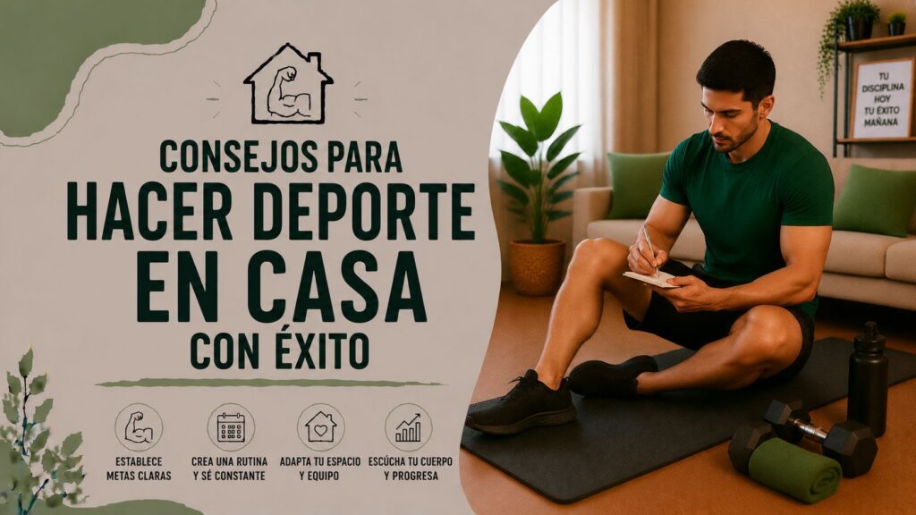 Consejos para hacer deporte en casa con éxito