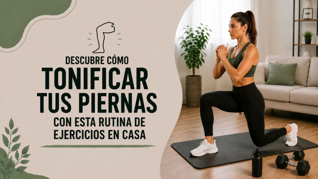 Descubre cómo tonificar tus piernas con esta rutina de ejercicios en casa
