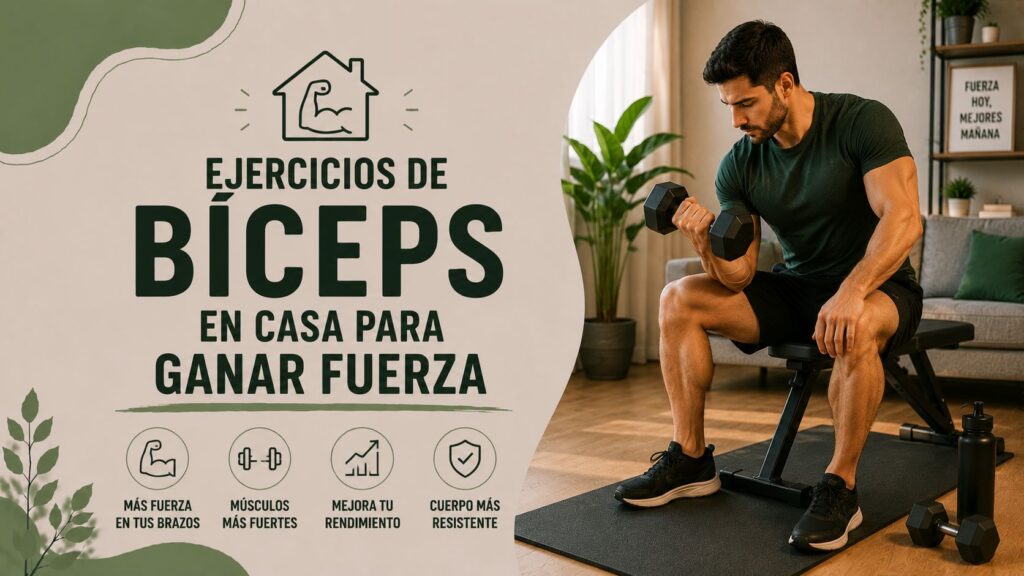 Ejercicios de bíceps en casa para ganar fuerza