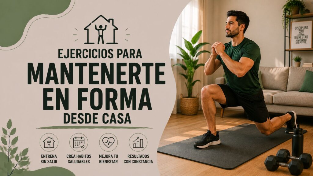 Ejercicios para mantenerte en forma desde casa