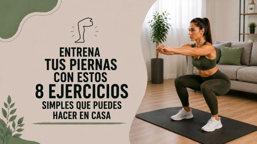 Entrena tus piernas con estos 8 ejercicios simples que puedes hacer en casa