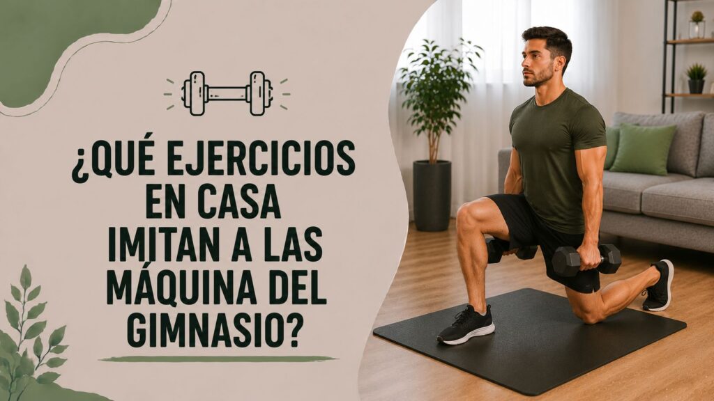 ¿Qué ejercicios en casa imitan a las máquina del gimnasio?