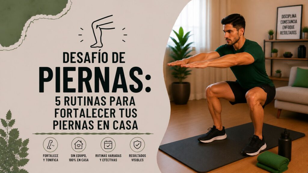 Desafío de Piernas: 5 Rutinas para Fortalecer tus Piernas en Casa