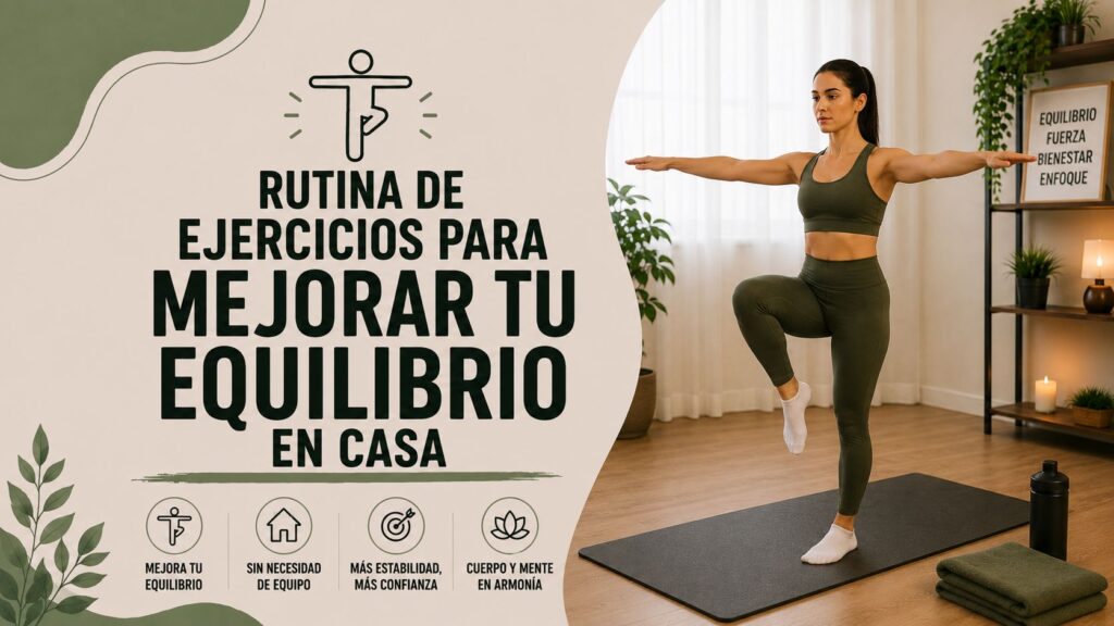 Rutina de ejercicios para mejorar tu equilibrio en casa