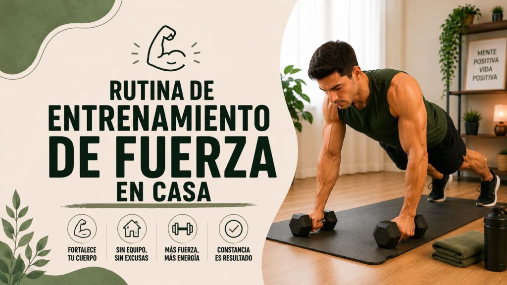 Rutina de entrenamiento de fuerza en casa