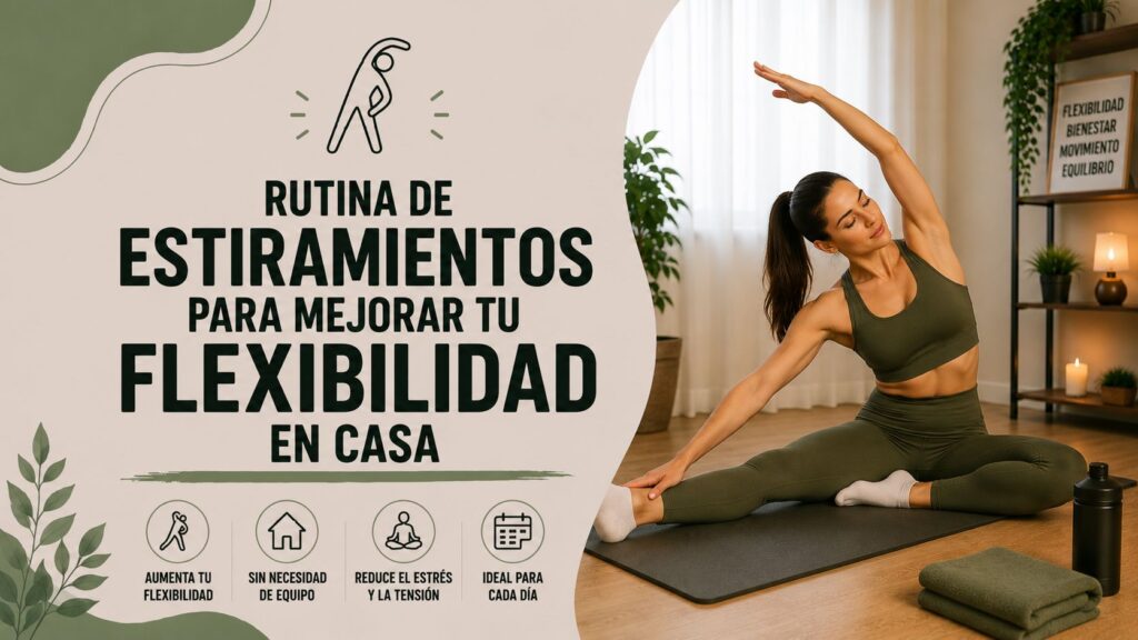 Rutina de estiramientos para mejorar tu flexibilidad en casa