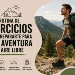 Rutina de ejercicios para prepararte para una aventura al aire libre