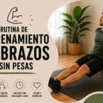 Rutina de entrenamiento de brazos sin pesas