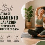 Rutina de estiramiento y relajación para después del entrenamiento en casa