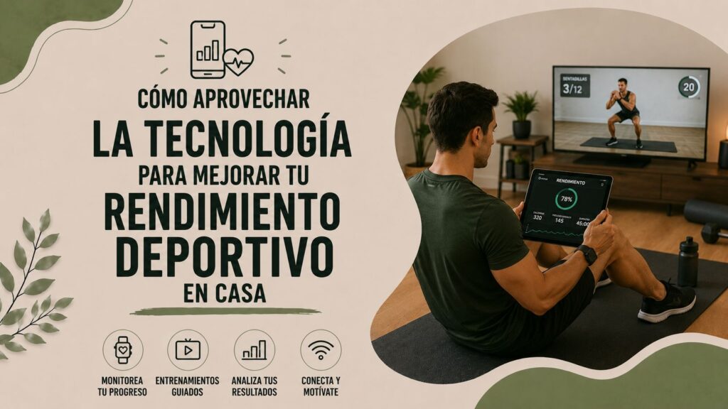 Cómo aprovechar la tecnología para mejorar tu rendimiento deportivo en casa