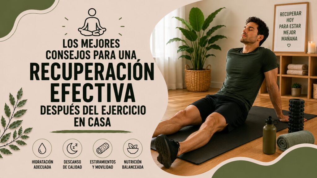 Los mejores consejos para una recuperación efectiva después del ejercicio en casa