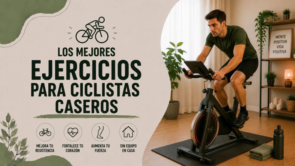 Los mejores ejercicios para ciclistas caseros