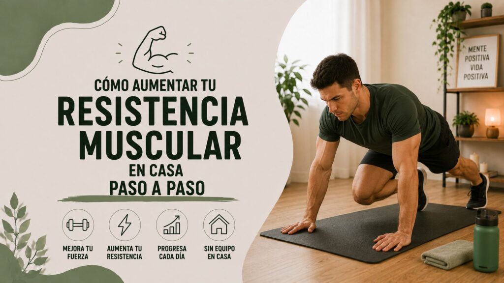 Cómo aumentar tu resistencia muscular en casa paso a paso