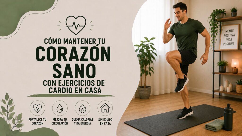 Cómo mantener tu corazón sano con ejercicios de cardio en casa