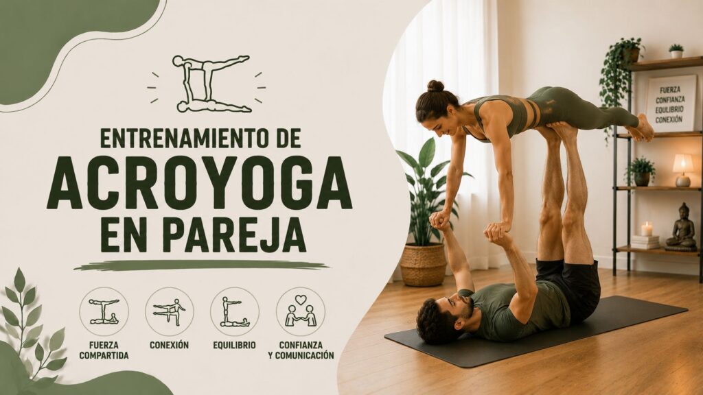 Entrenamiento de acroyoga en pareja