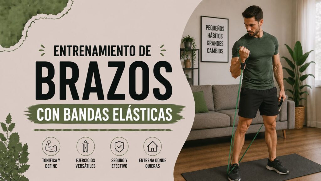 Entrenamiento de brazos con bandas elásticas